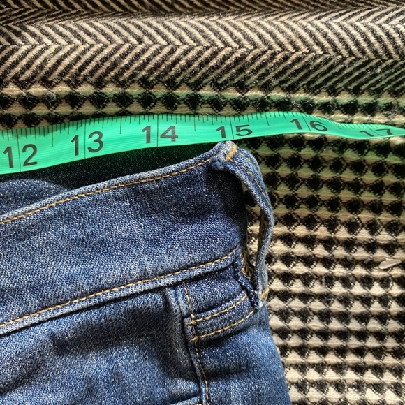 J Crew Factory Mid Rise Jeans Size 27 Skinny Distressed - Picture 4 of 7